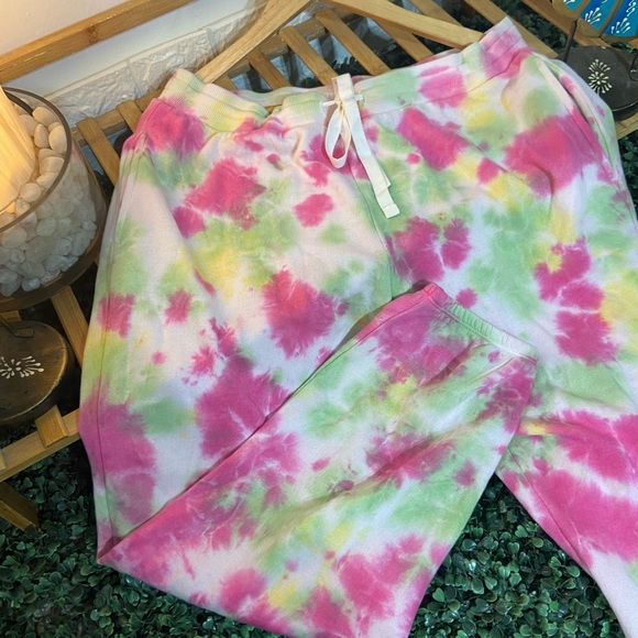 THE DROP Multi Tie Dye Fleece Drawstring Sweatpants Jogger’s. Size-M - Picture 8 of 13